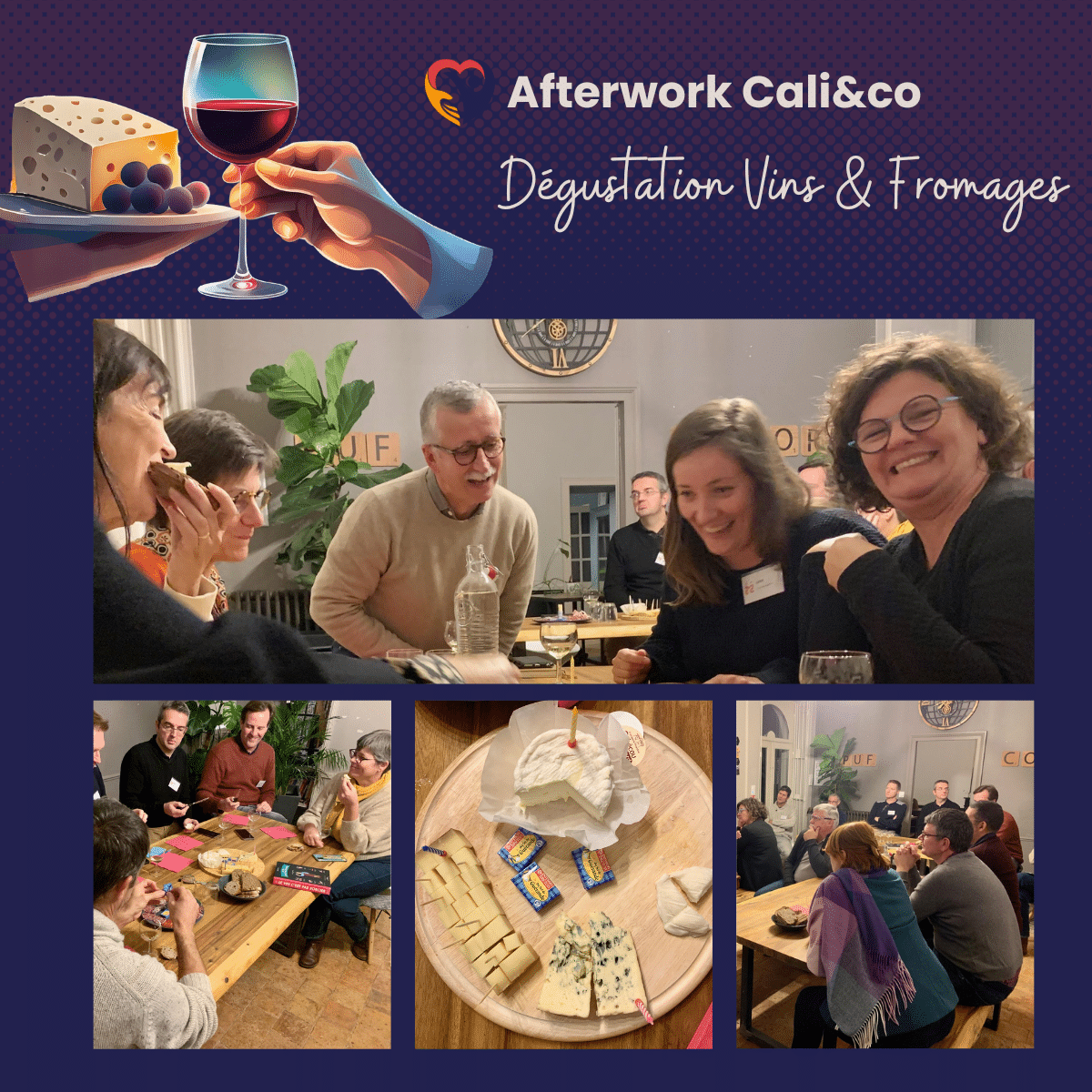 Afterwork Cali & Co : dégustation vins et fromages